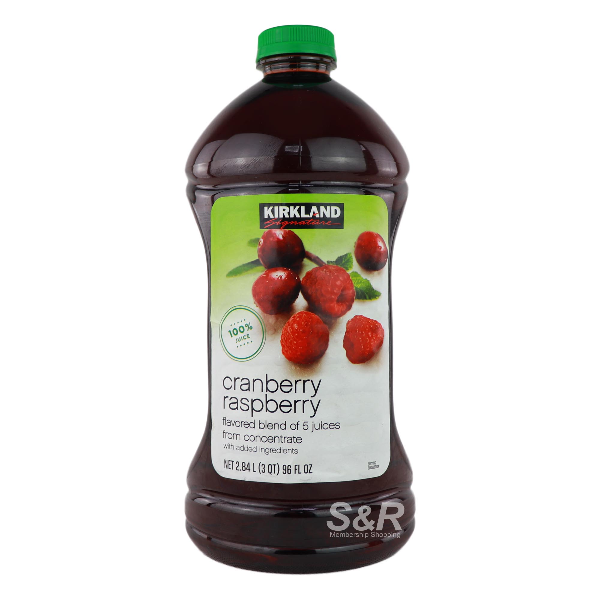 Kirkland Signature Cranberry Raspberry 100% Juice Blend 2.84L Kirkland Signature Cranberry Raspberry 100% Juice Blend 2.84L